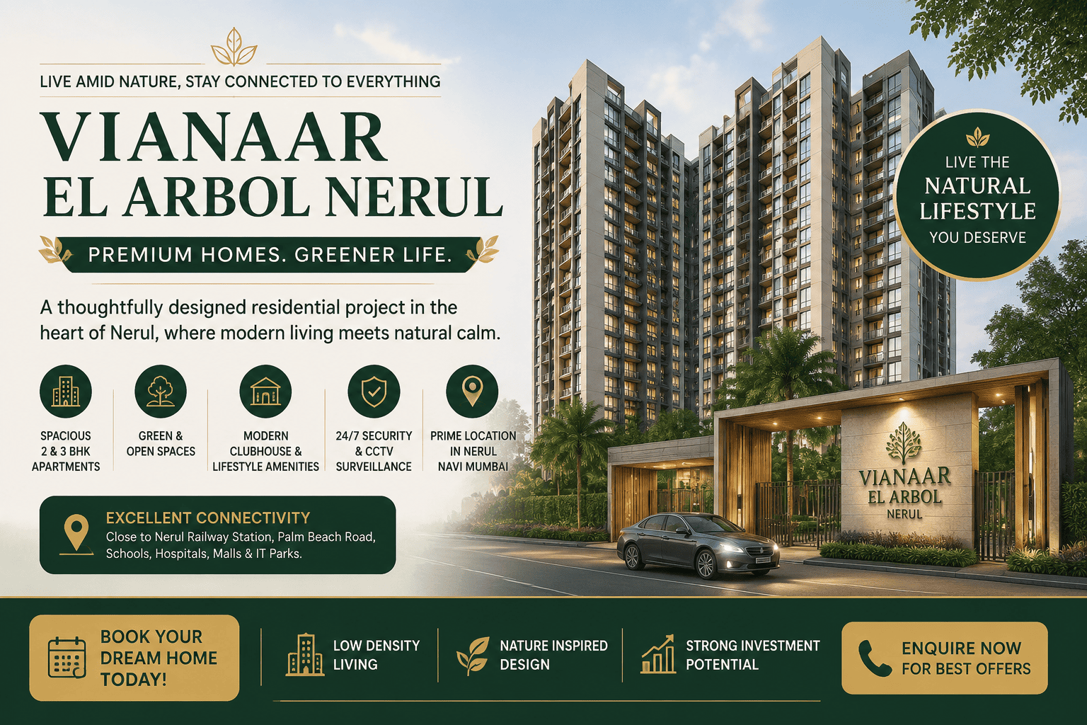 Vianaar El Arbol Nerul Goa - Premium Apartments
