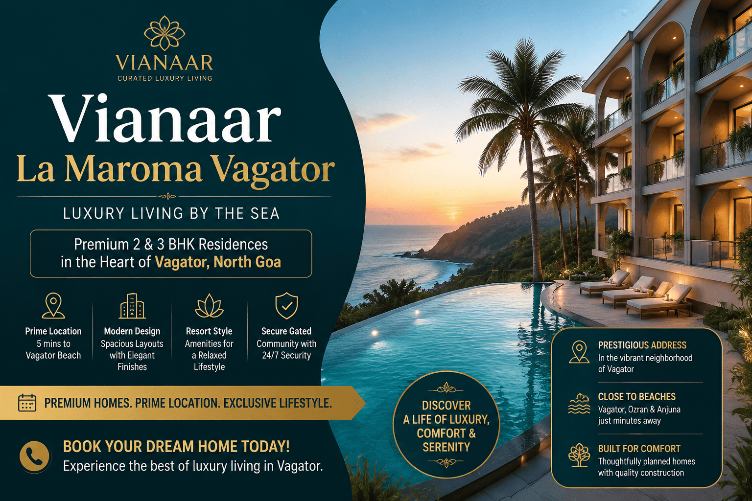 Vianaar La Maroma Vagator Goa - Luxury Villas & Apartments